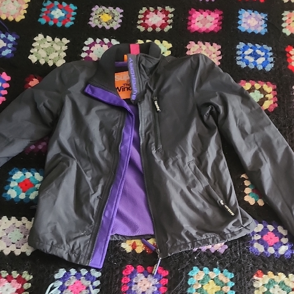 Superdry Charcoal and Violet Jacket